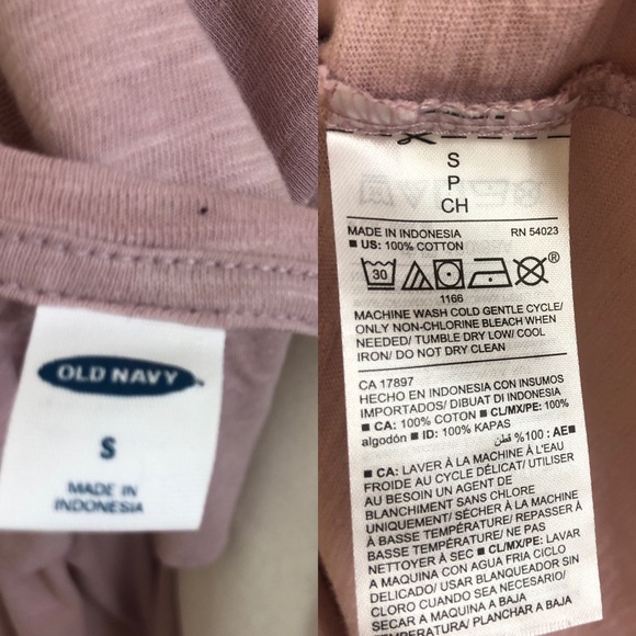 NWT Old Navy Mauve Pink Flutter Short Sleeve Relaxed Shirt T-Shirt Blouse - Picture 7 of 10